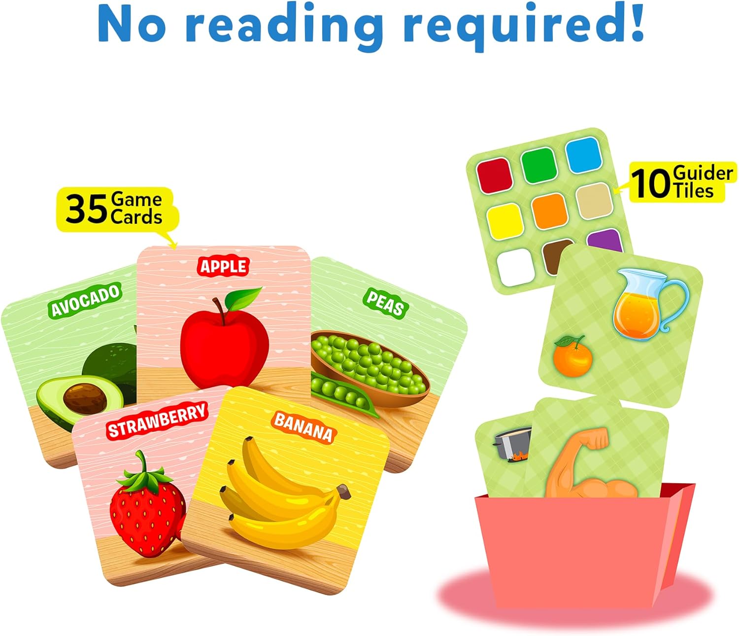 Juego de cartas Skillmatics Guess in 10 Junior La comida que comemos!  Regalos, súper divertidos y educativos para niños de 3 a 6 años
