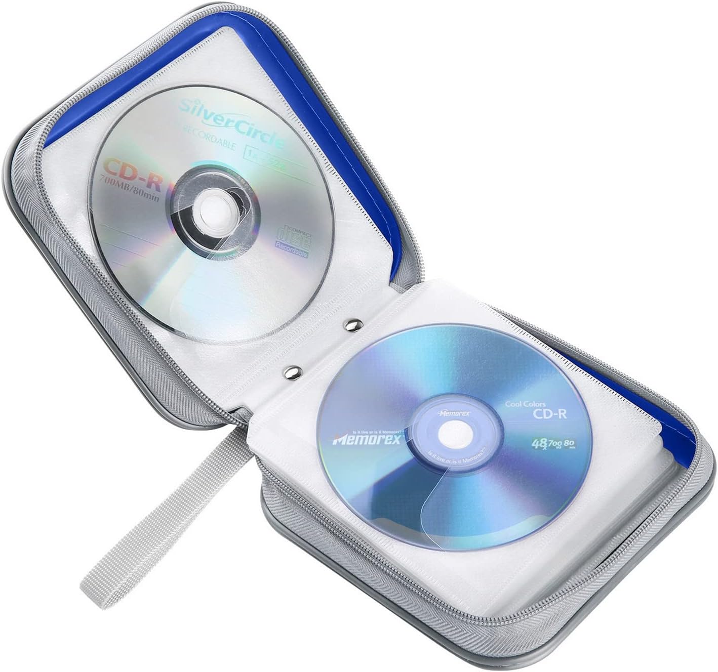 Funda para CD, capacidad para 40 unidades, para CDDVD, cartera, de plástico duro, para discos de DVD, carpeta de almacenamiento para automóvil,
