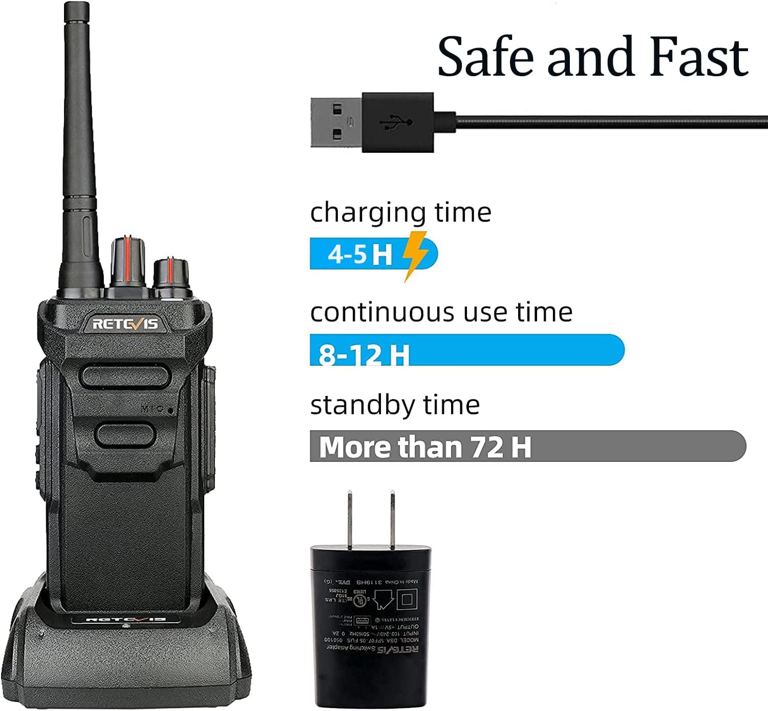 Retevis Walkie Talkie impermeable RT48 IP67 (paquete de 6) Paquete Retevis RT48 impermeable Walkie Talkie (paquete de 2)