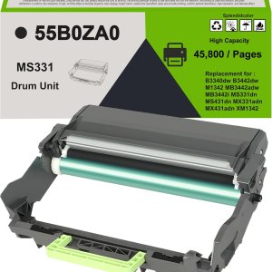 Unidad de imagen 55B0ZA0 remanufacturada 1PK 55B0ZA0 MS331 Reemplazo de la unidad de tambor para Lexmark B3340dw B3442dw M1342 MB3442adw MB3442i Unidad de imagen 55B0ZA0 remanufacturada 1PK 55B0ZA0 MS331 Reemplazo de la unidad de tambor para Lexmark B3340dw B3442dw M1342 MB3442adw MB3442i