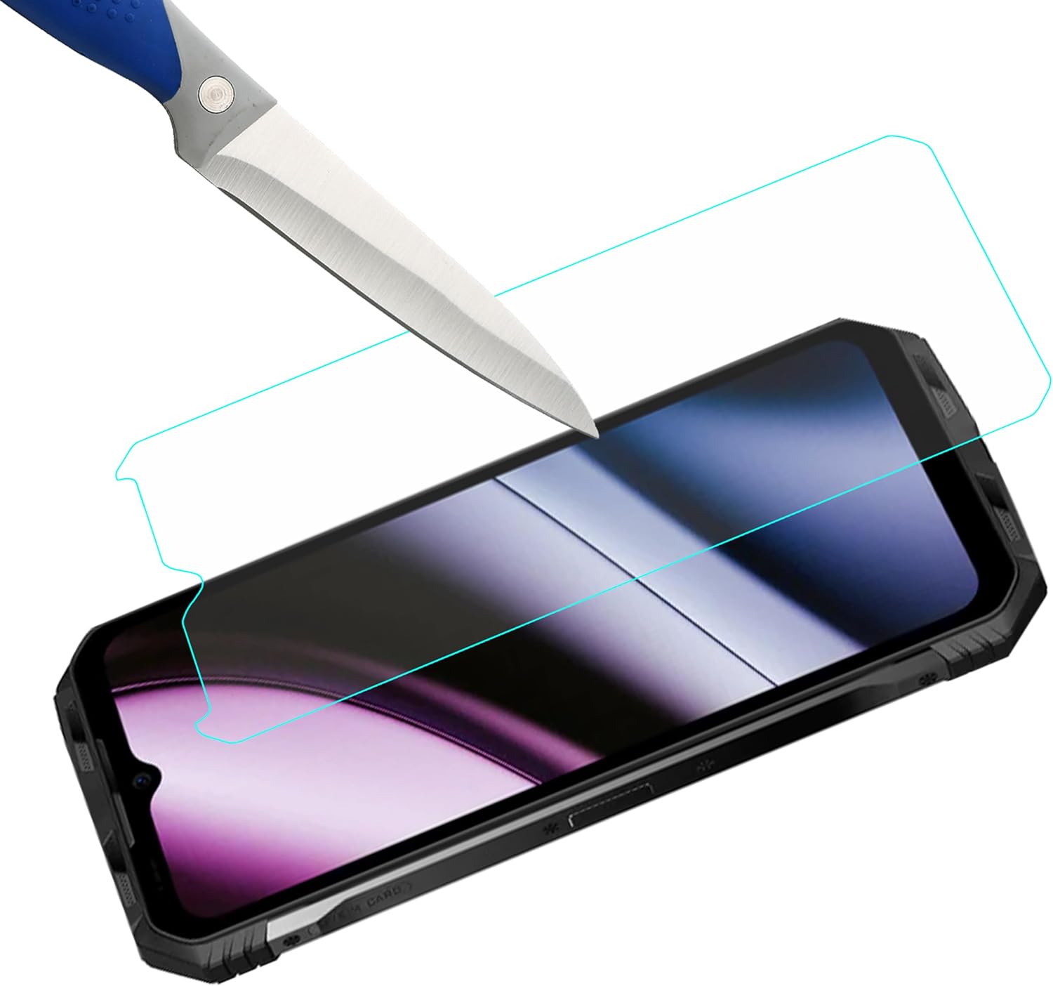 Mr.Shield Paquete de 3 Protector de pantalla para Doogee S110 vidrio templado Vidrio japonés con dureza 9H Protector de pantalla