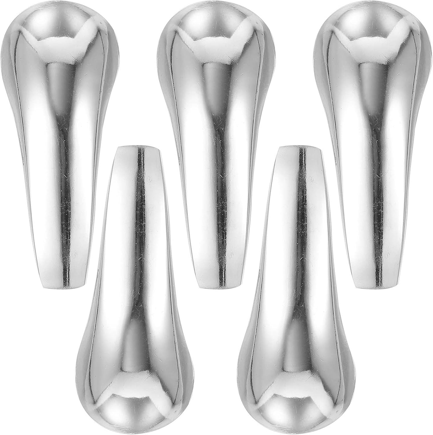 DOITOOL 5 piezas de manija de palanca de metal de repuesto para grifo de ducha de agua caliente y fría para baño, bañera, grifo de lavabo, grifo de