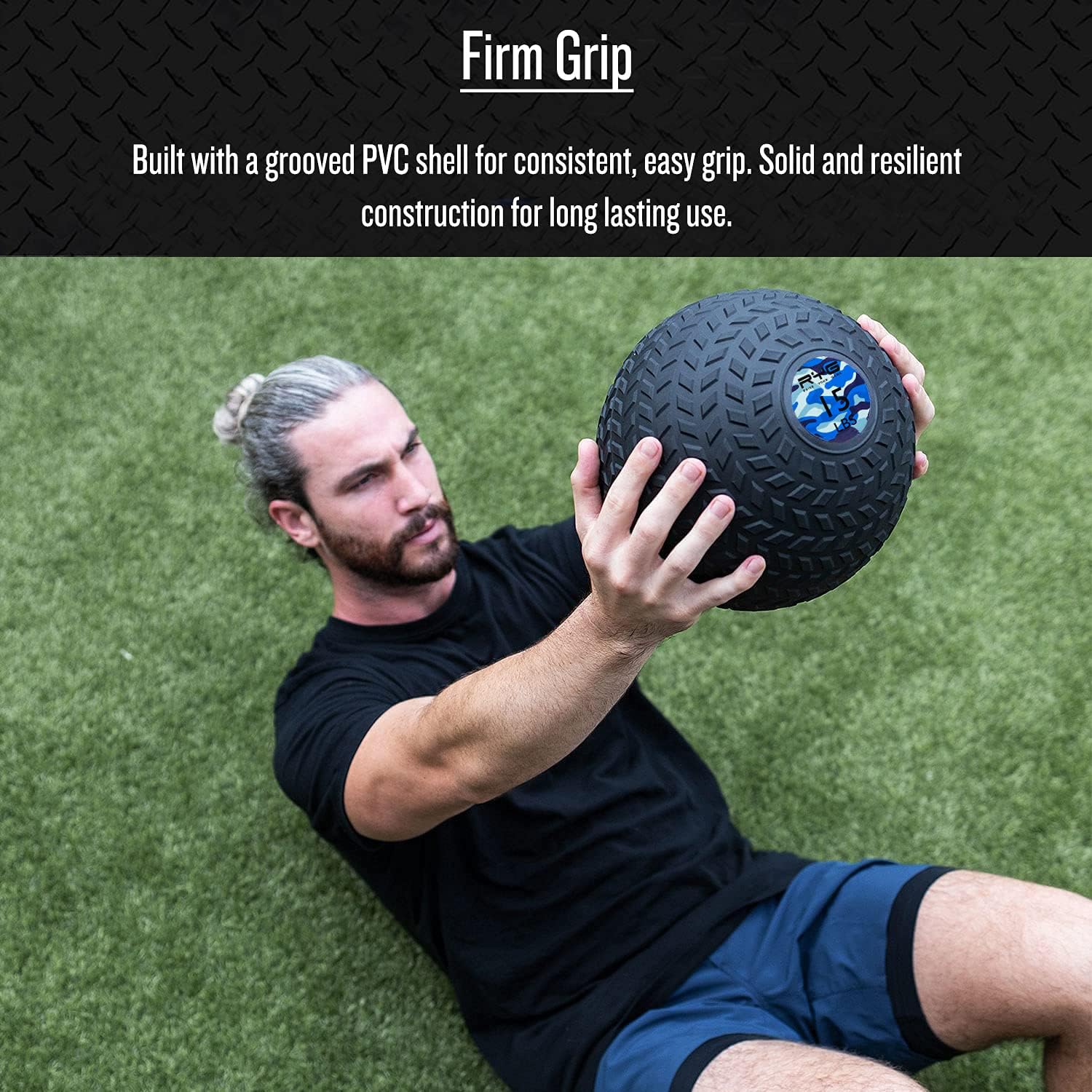 Slam Medicine Balls, 5, 10, 15, 20 lbs for Strength and Crossfit Workout, Exercise Weight Ball for Zero Bounce Fitness Conditioning Exercises