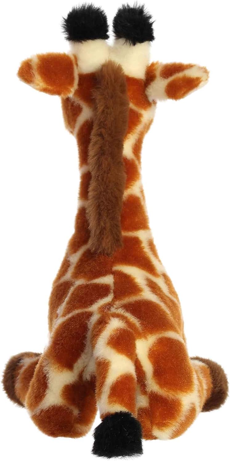 Aurora Eco-Friendly Eco Nation – Animal de peluche ecológico, hecho con materiales reciclados, jirafa color naranja, 8.5 pulgadas