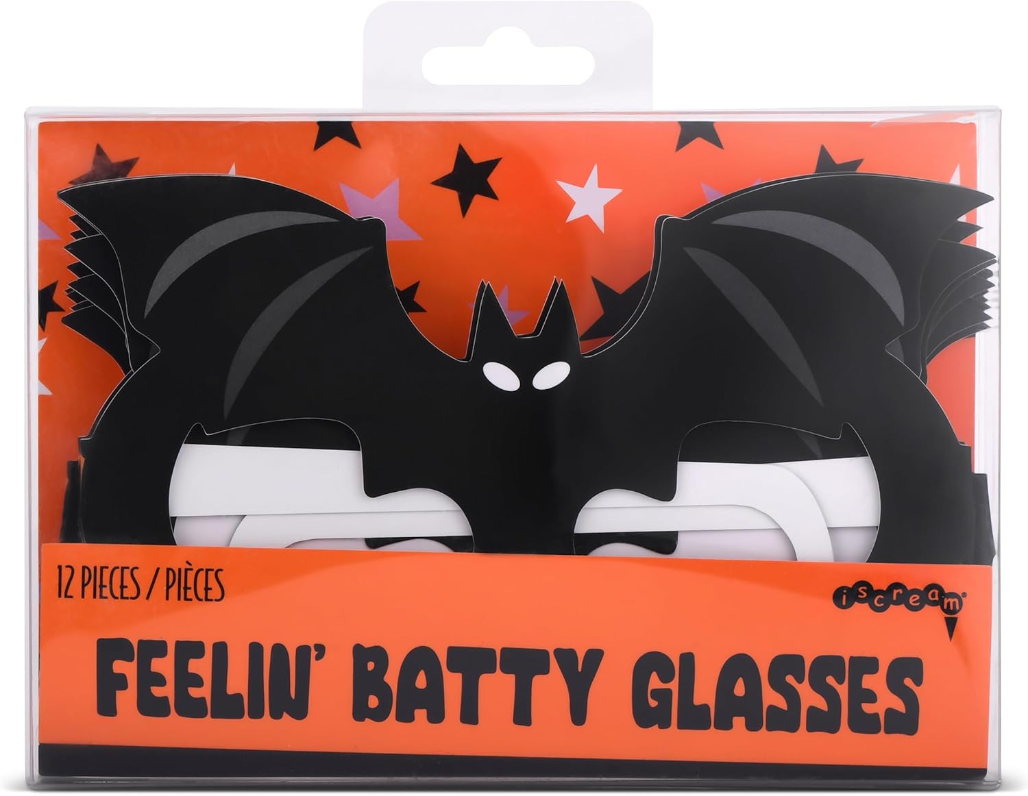 iscream Gafas de Halloween de temporada espeluznante para niños, paquete de 12