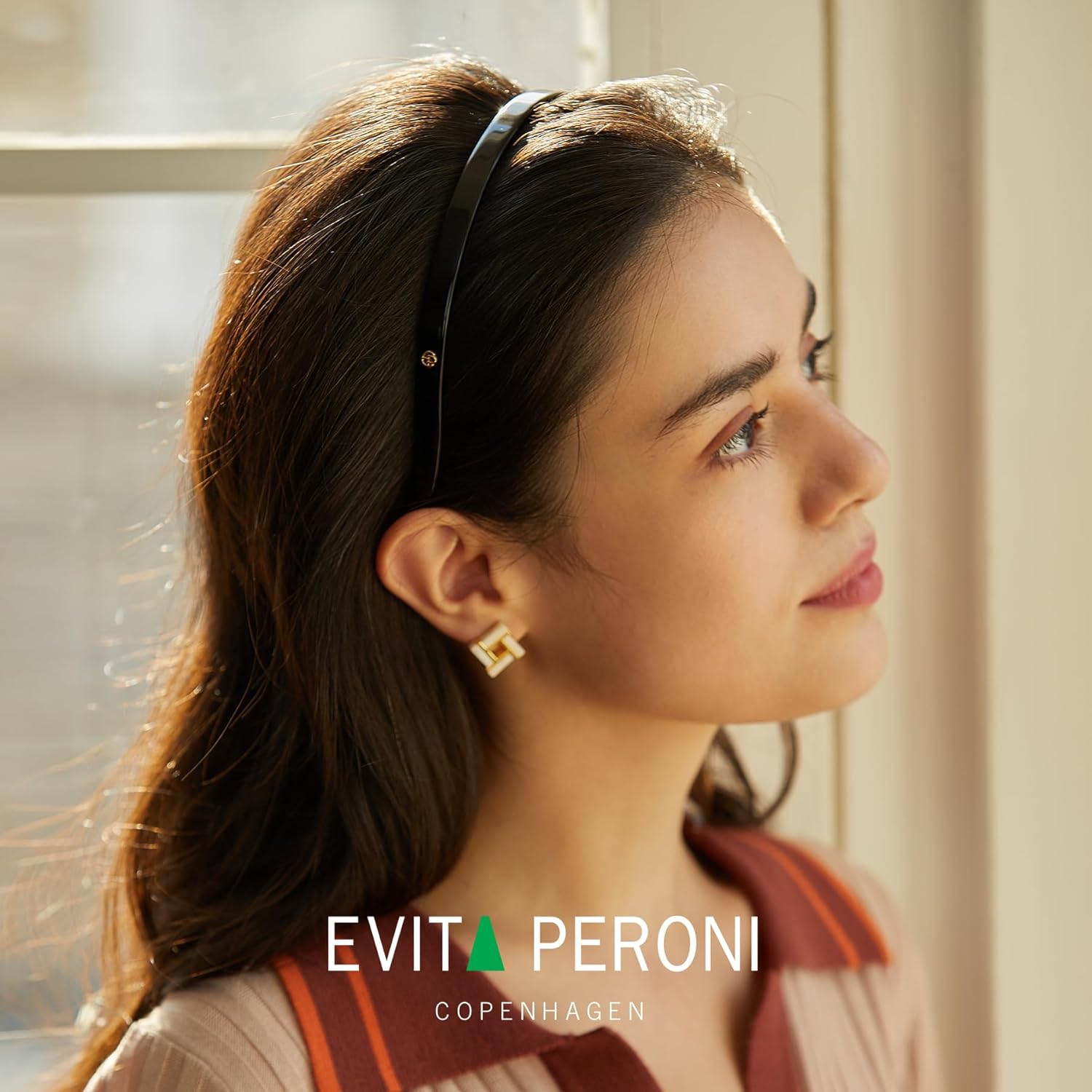 EVITA PERONI Banda para el cabello diseñada para gafas sin presión, sin dolor de cabeza, cómodas diademas para mujeres, diademas finas