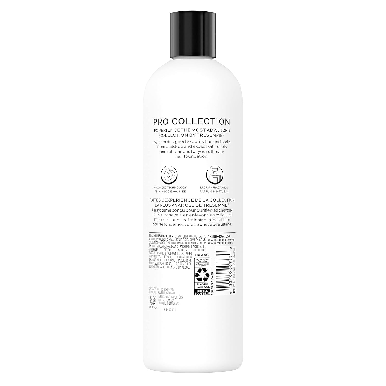 TRESemmé Acondicionador Nutritivo para desintoxicación del cuero cabelludo seco que purifica y reequilibra el cuero cabelludo 20 oz