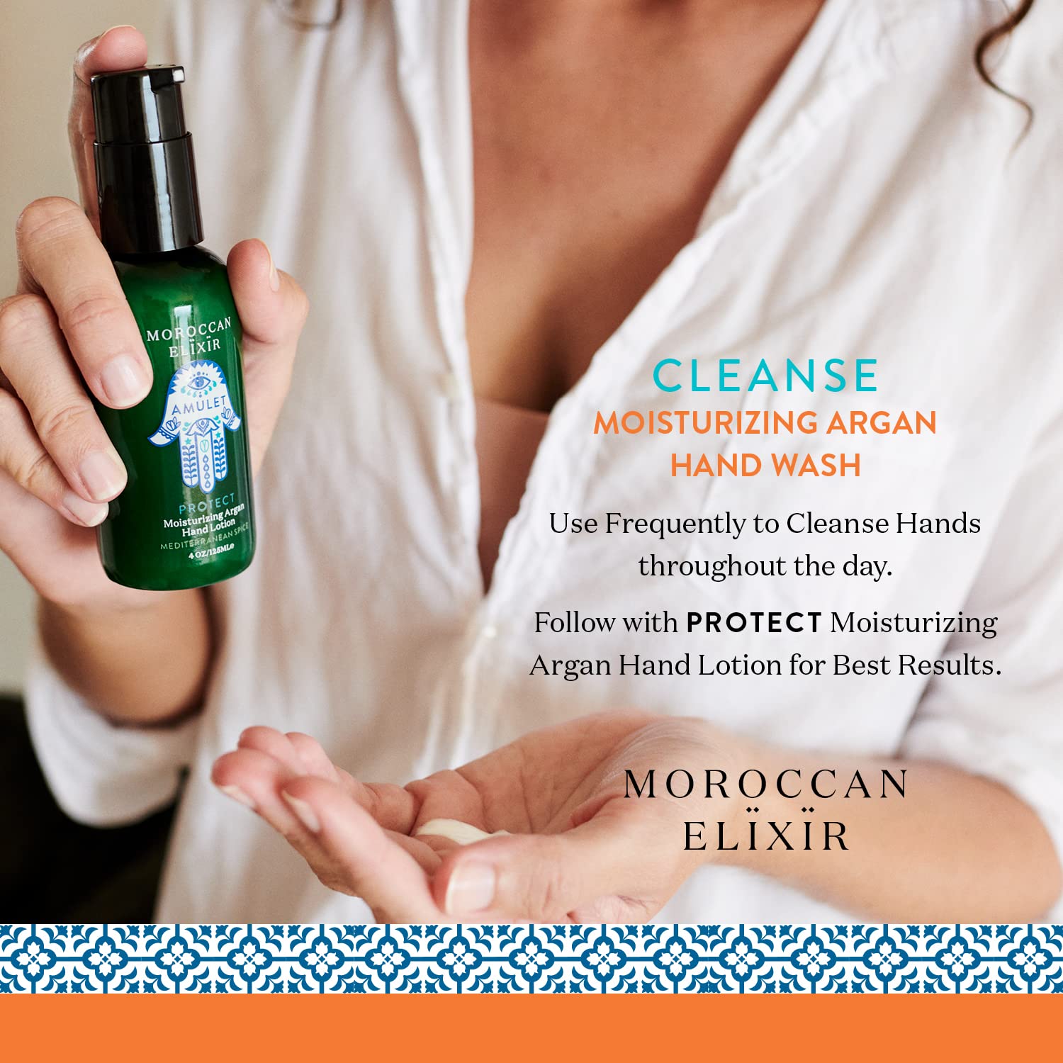 Cleanse – Lavado de manos de argán con naranja  Absorción rápida, nutritiva, suavizante e hidratante  Enriquecido con aceites omega