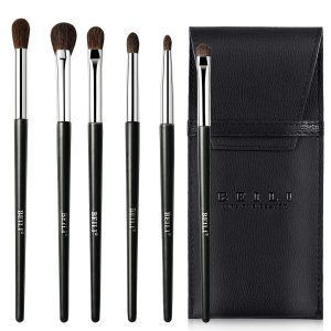 BEILI Juego de 6 brochas de maquillaje de ojos, pinceles pequeños y portátiles para sombra de ojos, brochas de maquillaje para sombra de ojos, BEILI Juego de 6 brochas de maquillaje de ojos, pinceles pequeños y portátiles para sombra de ojos, brochas de maquillaje para sombra de ojos,