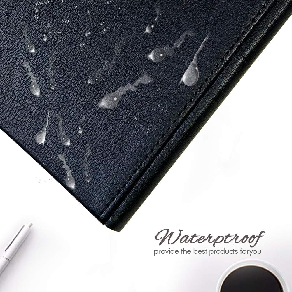 Cuaderno A5 de tapa dura, diarios universitarios con bolsillo, cuaderno de escritura de cuero sintético de papel grueso premium con lazo para