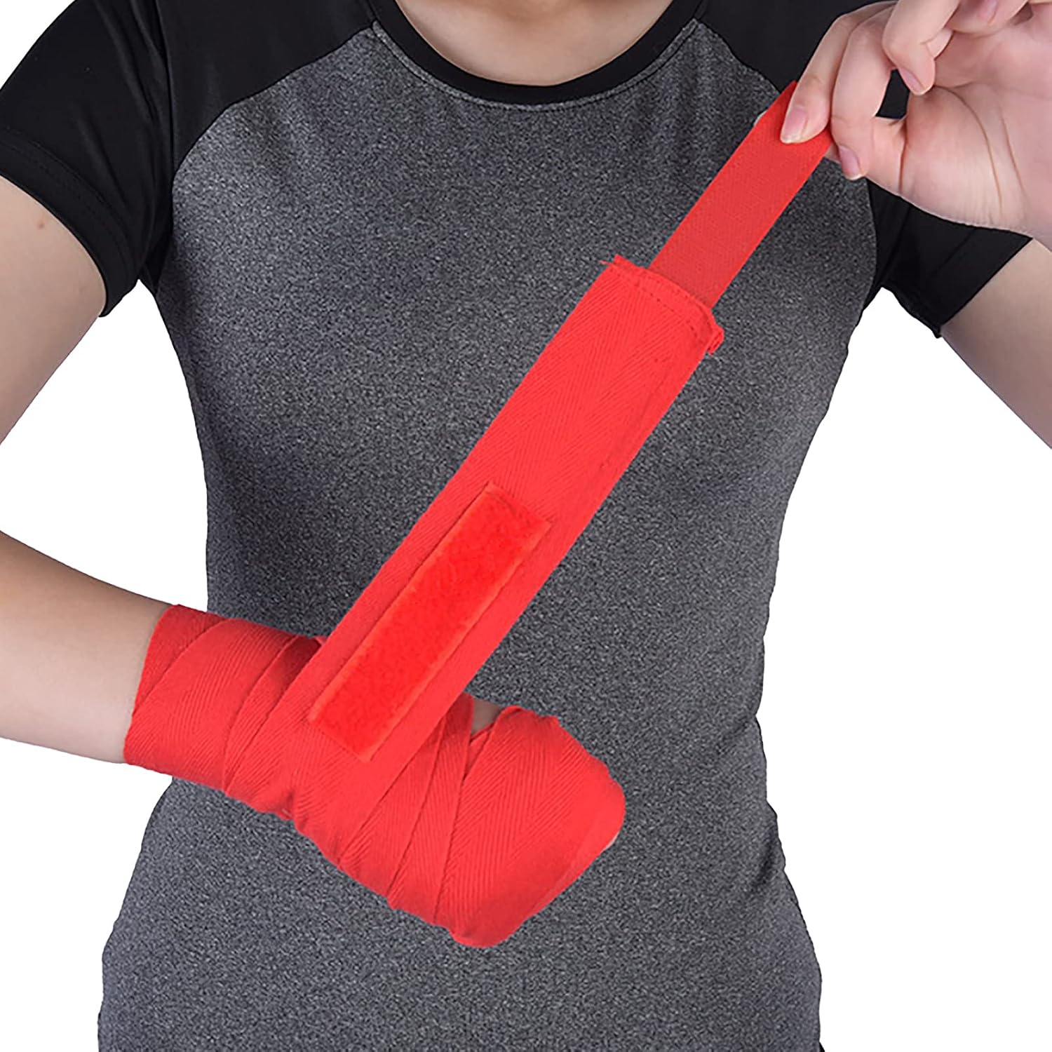 2 piezas de boxeo vendaje elástico de compresión para muñeca, guantes interiores de entrenamiento para artes marciales artes marciales, kickboxing,