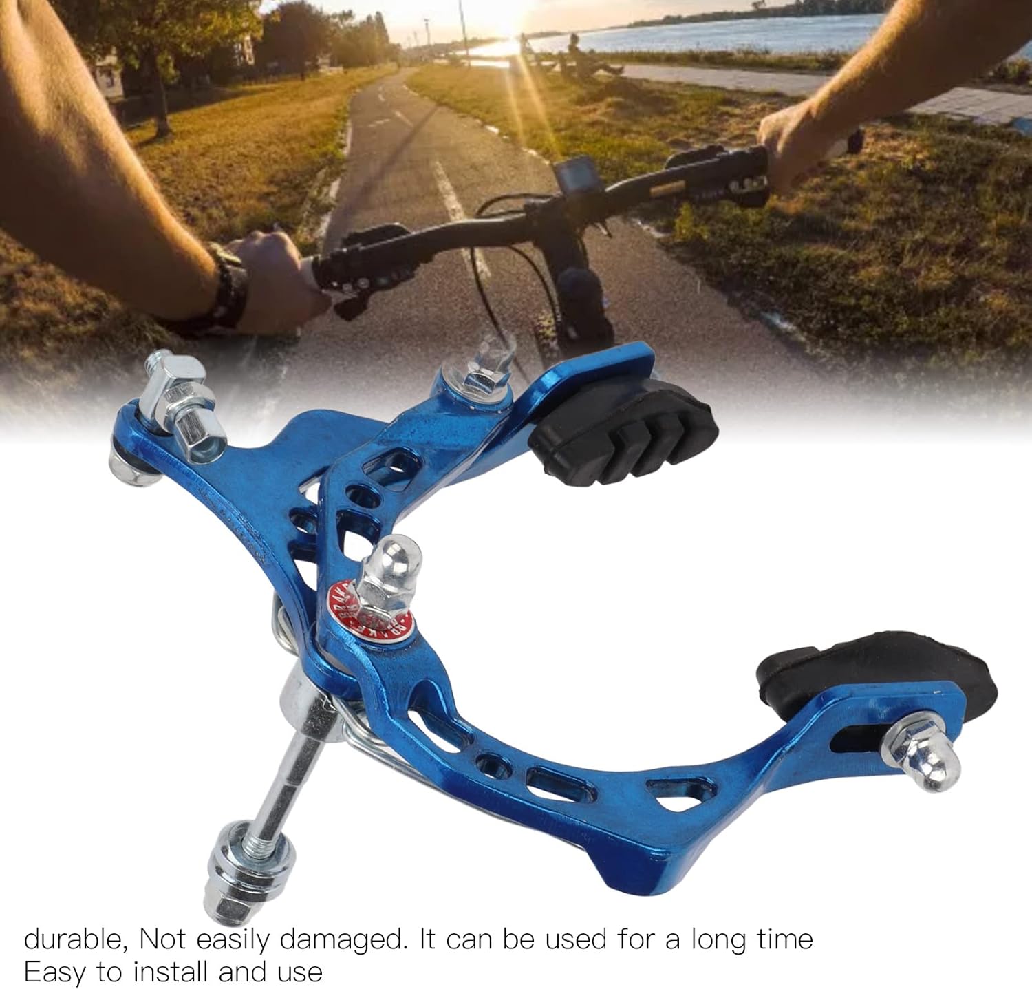VBESTLIFE Pinza de freno de bicicleta, frenos mecánicos en forma de C para bicicleta de montaña de bicicleta de carretera