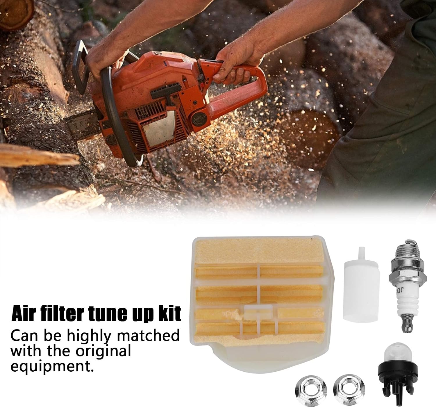 Fydun Chainsaw Filter Adjustment Kit for 445 450 445e 450e 450 Racnher 450e II 450 II for Men and Women