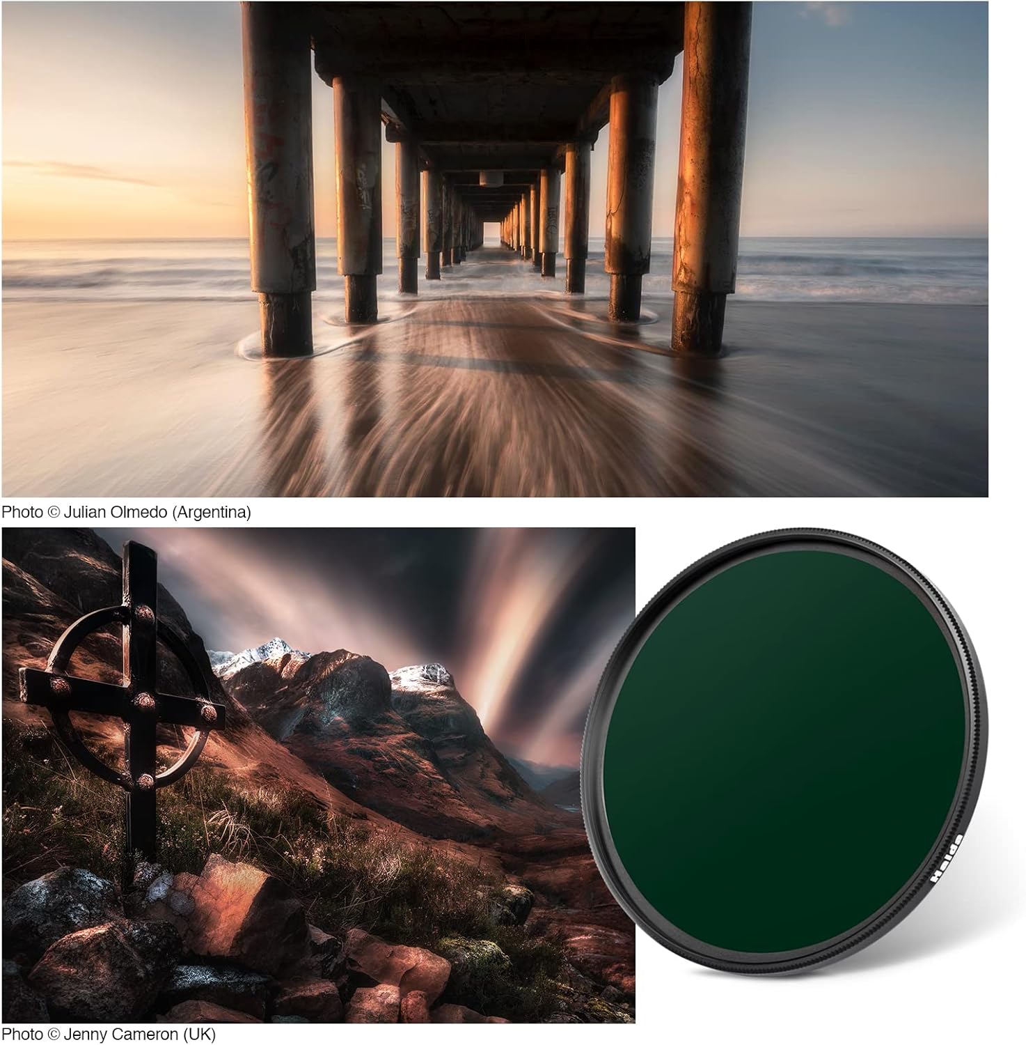 Haida Filtro ND1.8 (64x) para cámara de 6 paradas Slim Pro II de vidrio óptico multicapa impermeable, resistente a los arañazos, densidad neutra,