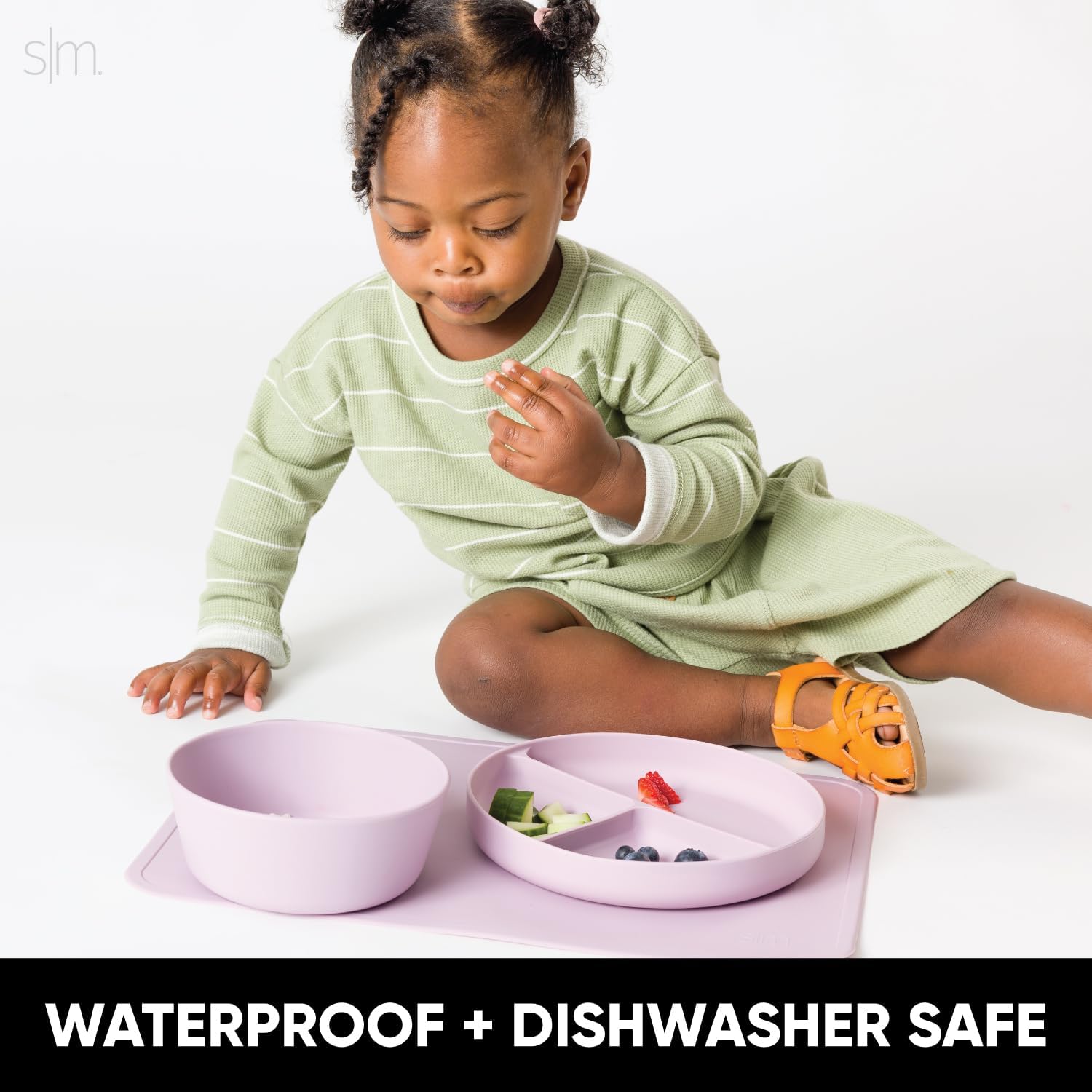 Simple Modern Baby Shark – Mantel individual de silicona para bebés, niños pequeños, niños  Tapete antideslizante para comida para restaurantes y