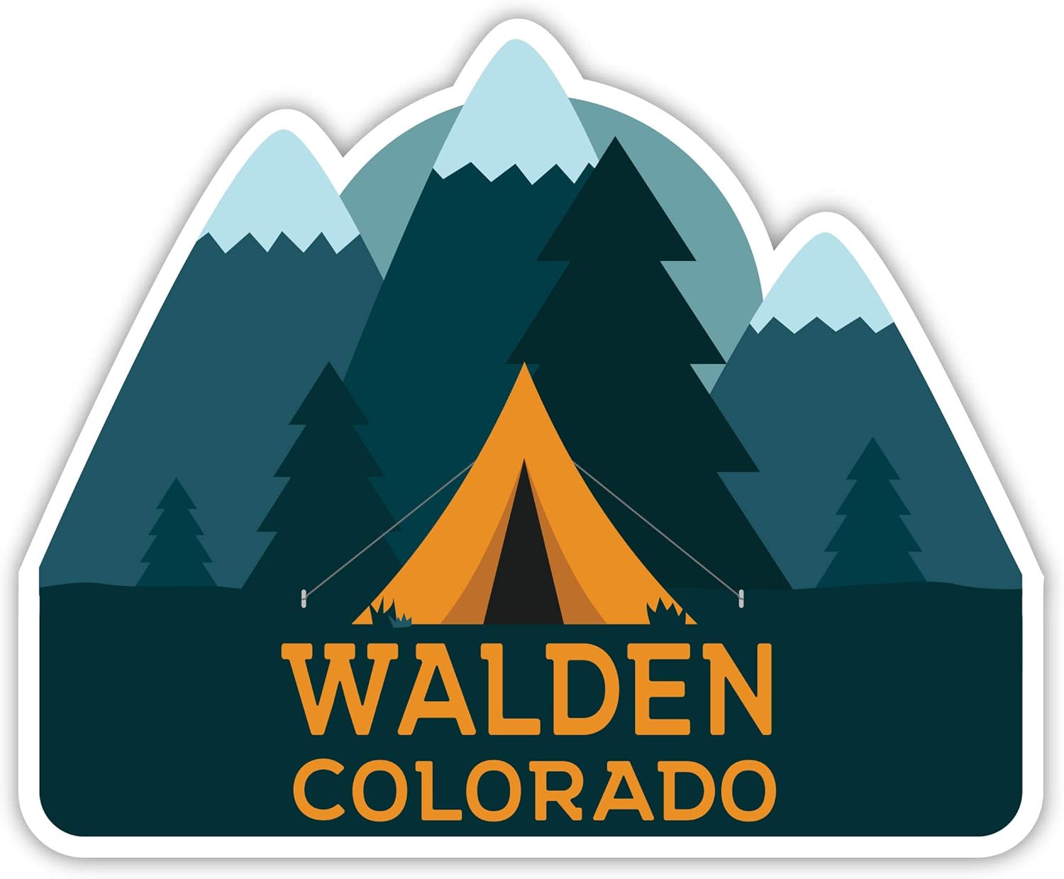 Walden Colorado Souvenir – Imán para nevera de 4 pulgadas