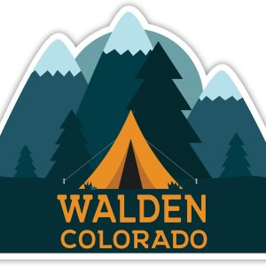 Walden Colorado Souvenir – Imán para nevera de 4 pulgadas Walden Colorado Souvenir – Imán para nevera de 4 pulgadas