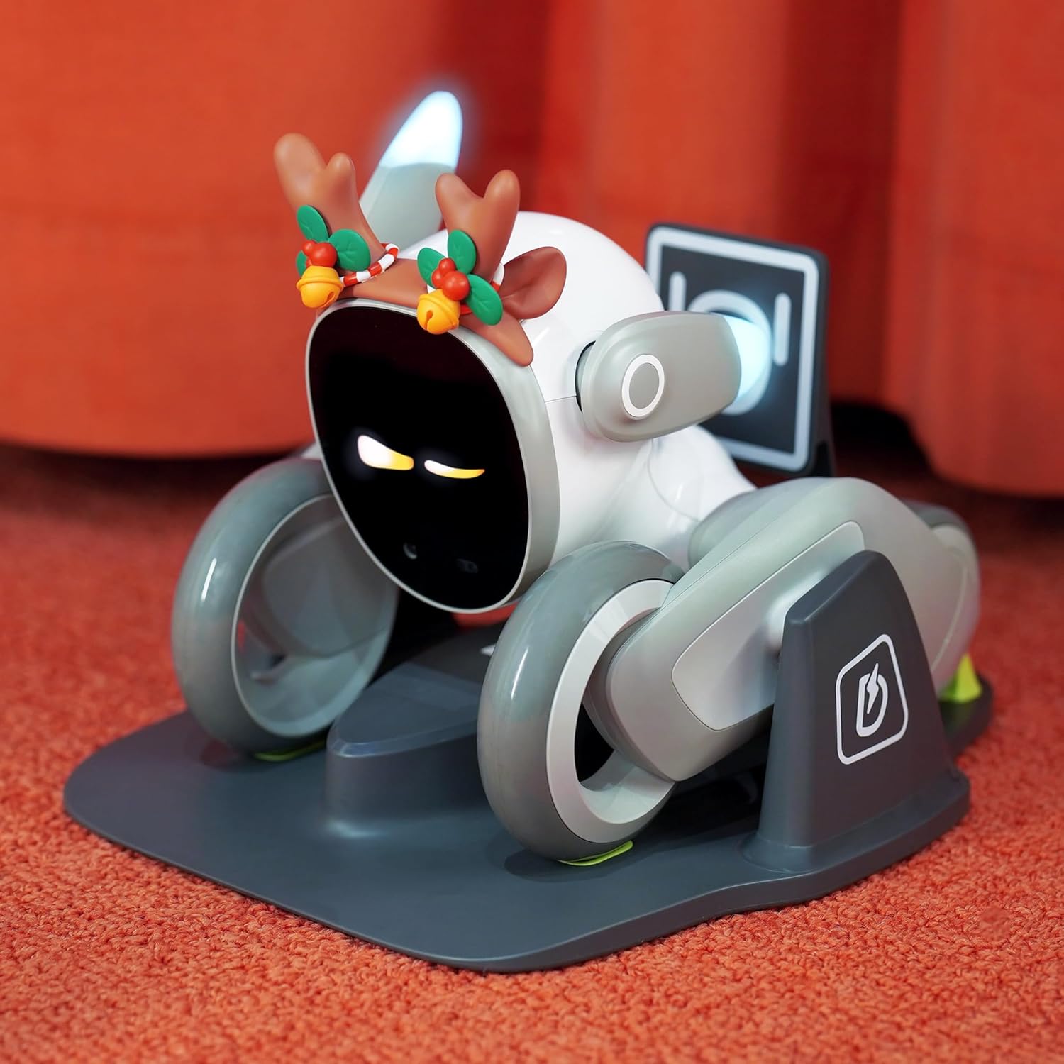 Loona Base de carga el robot inteligente más avanzado para mascotas – Chat GPT habilitado con comando de voz y reconocimiento de gestos – Los