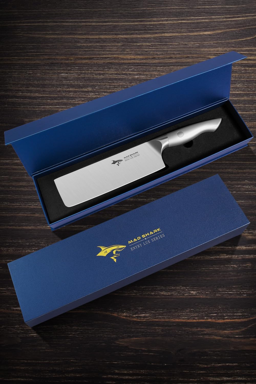 Nakiri – Cuchillo de chef para verduras de 7 pulgadas, cuchillo Usuba afilado, cuchillo multiusos con precisión y belleza, para el hogar y la cocina