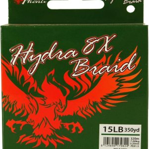 Phenix Hydra 8X trenzado línea de pesca Spectra 15lb 350yd Verde.. Phenix Hydra 8X trenzado línea de pesca Spectra 15lb 350yd Verde..