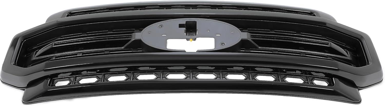 HECASA Rejilla superior delantera compatible con Ford F250 F350 2020-2022 Super Duty Parrilla de parachoques pintada de negro