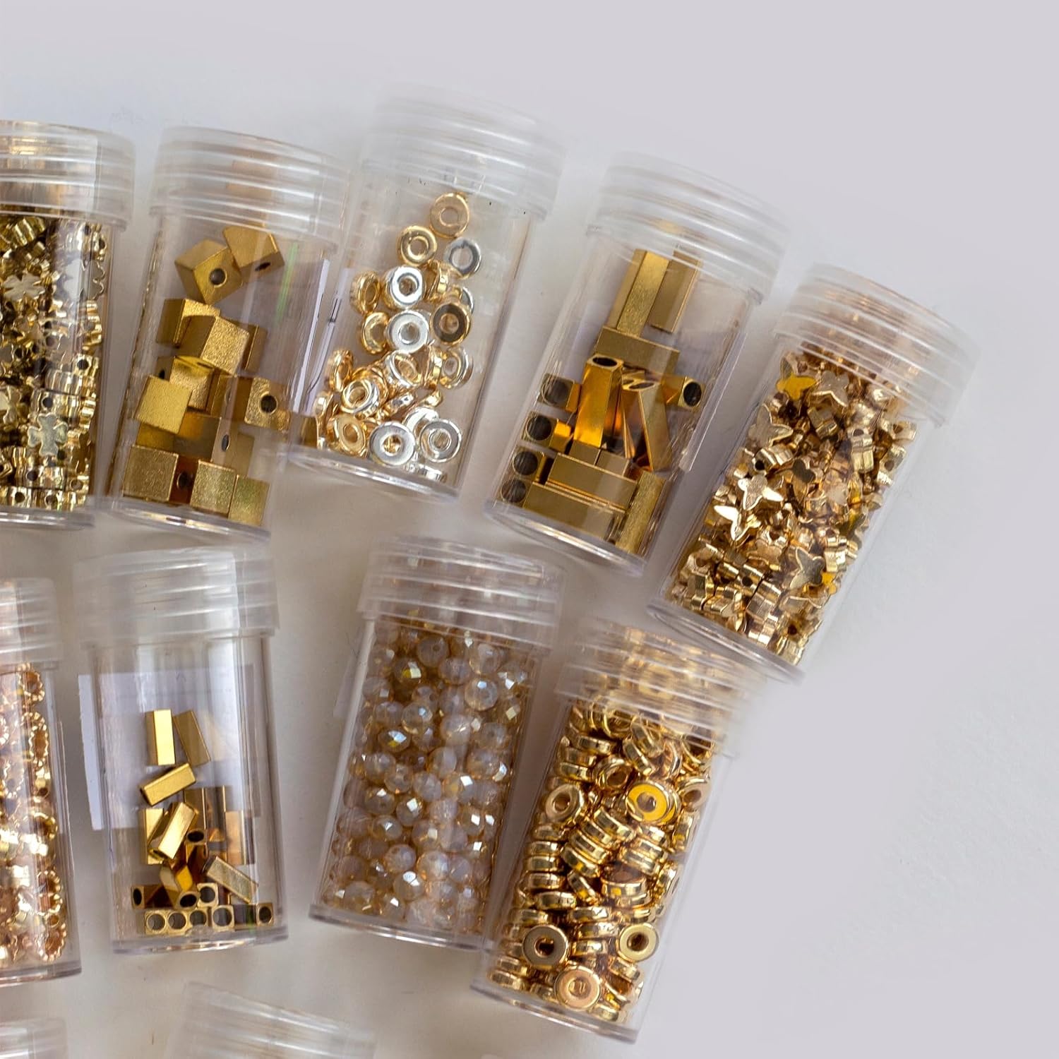 PATIKIL Tubos redondos para monedas, paquete de 5 tubos de almacenamiento de monedas con caja de almacenamiento, contenedores de plástico para