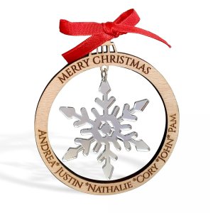 Personalized Christmas 2024 Tree Ornament, Custom Engraved Names, Family Members, Laser Cut Wood Bauble, Hanging Acrylic Snowflakes, Xmas Decor, Personalized Christmas 2024 Tree Ornament, Custom Engraved Names, Family Members, Laser Cut Wood Bauble, Hanging Acrylic Snowflakes, Xmas Decor,