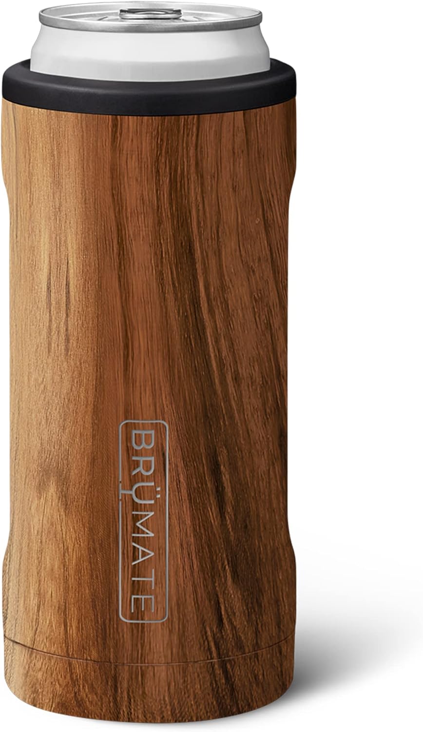 BrüMate Hopsulator Slim – Enfriador de latas aislado, para latas delgadas de 12 onzas, soporte para bebidas de acero inoxidable aislado, para