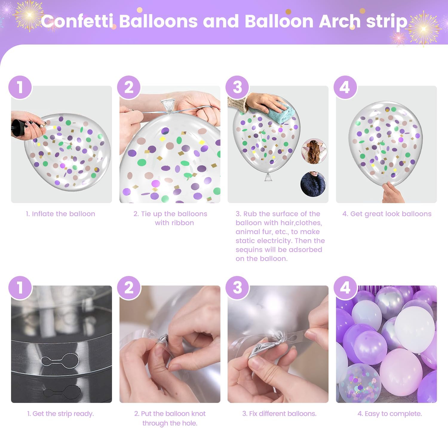 Decoraciones de cumpleaños rosa y morado para niñas, decoraciones de fiesta de feliz cumpleaños para mujeres, cortina de flecos morados, pancarta de