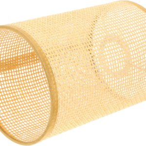 Angoily Pantalla de lámpara de araña E27E14, pantalla de ratán con clip en la bombilla para lámpara de campo, cubierta de lámpara de cabaña, Angoily Pantalla de lámpara de araña E27E14, pantalla de ratán con clip en la bombilla para lámpara de campo, cubierta de lámpara de cabaña,