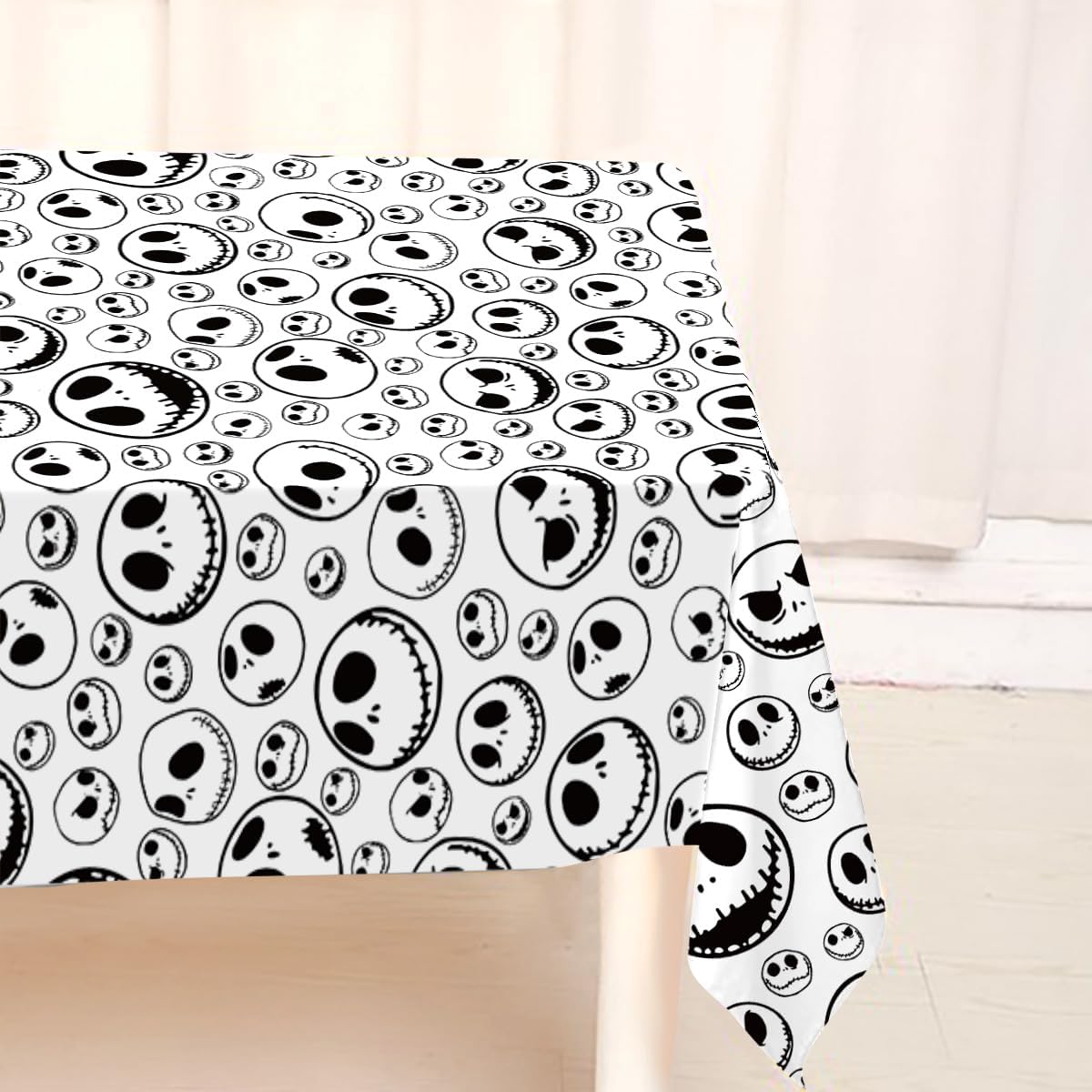 The Nightmare Before Christmas Mantel de Halloween Jack Skellington para decoración de fiesta temática de cumpleaños, hogar, cocina, comedor