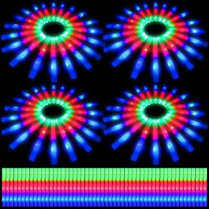 Libima 350 varillas de espuma LED que brillan a granel, 3 modos intermitentes que brillan en la oscuridad, para recuerdos de fiesta, cumpleaños, Libima 350 varillas de espuma LED que brillan a granel, 3 modos intermitentes que brillan en la oscuridad, para recuerdos de fiesta, cumpleaños,