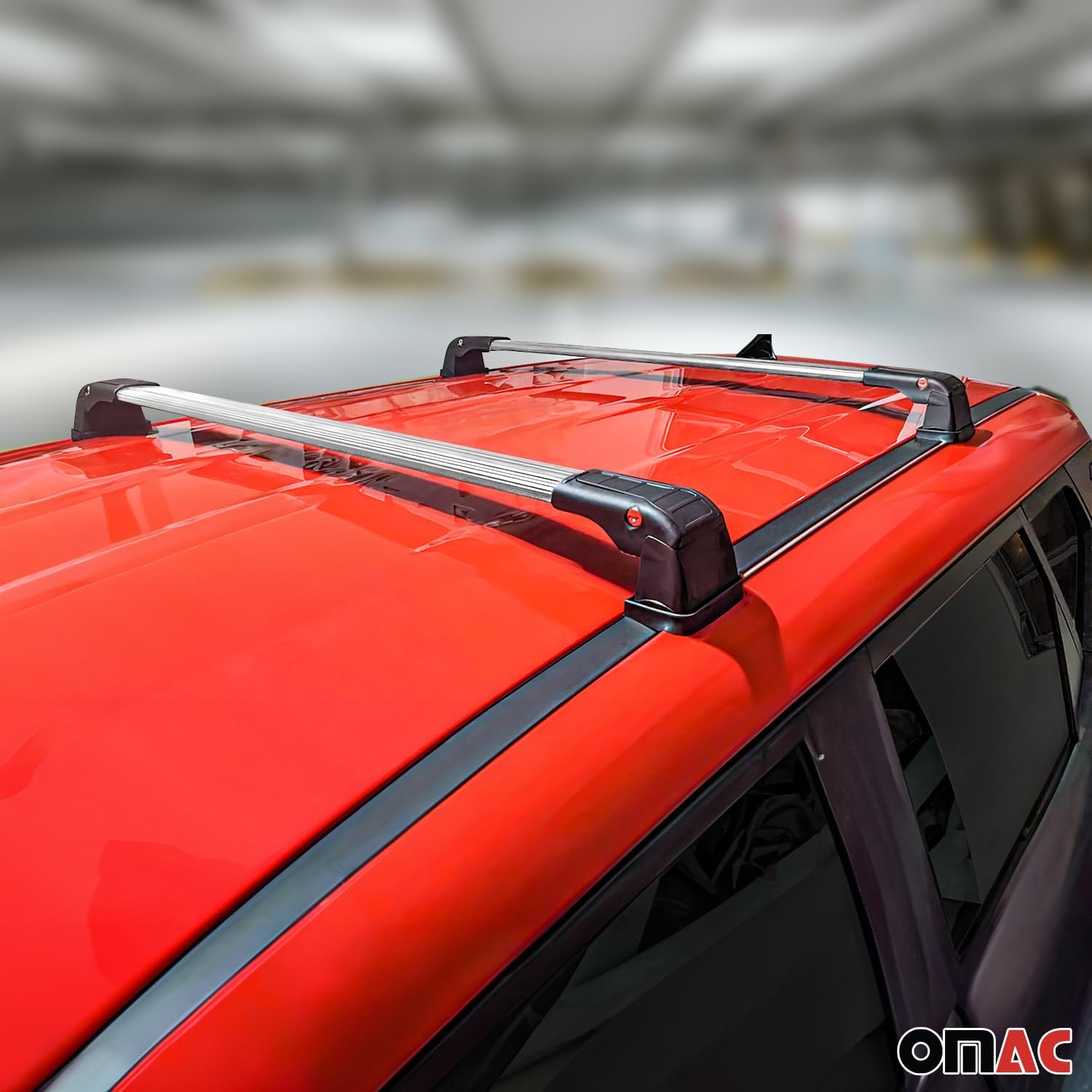 OMAC Barras transversales para techo Mazda CX-3 2016 a 2021, portaequipajes en el techo, capacidad de carga de 165 libras, aluminio, con cerradura,