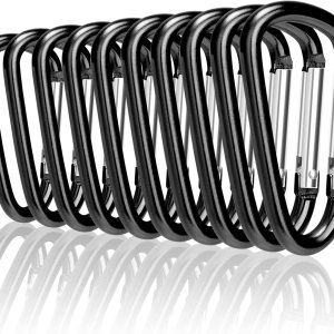Carabiner Clips, Upins Aluminum Locking Spring Hook Keychain D Shape Heavy Duty Buckle Pack Carabiners Clip Lock Snap Hooks Backpack Clip Carabiner Clips, Upins Aluminum Locking Spring Hook Keychain D Shape Heavy Duty Buckle Pack Carabiners Clip Lock Snap Hooks Backpack Clip