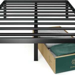 Zinus – Estructura de cama, plataforma de metal de 16 pulgadas con soporte de listones de acero, base de colchón Zinus – Estructura de cama, plataforma de metal de 16 pulgadas con soporte de listones de acero, base de colchón