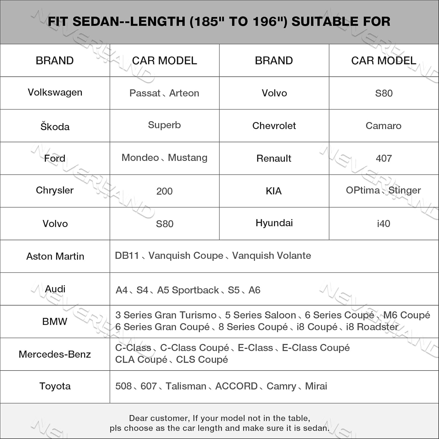 NEVERLAND Funda impermeable para automóvil SUV para todo tipo de clima con diseño de cremallera, protección UV, resistente al viento, a prueba de