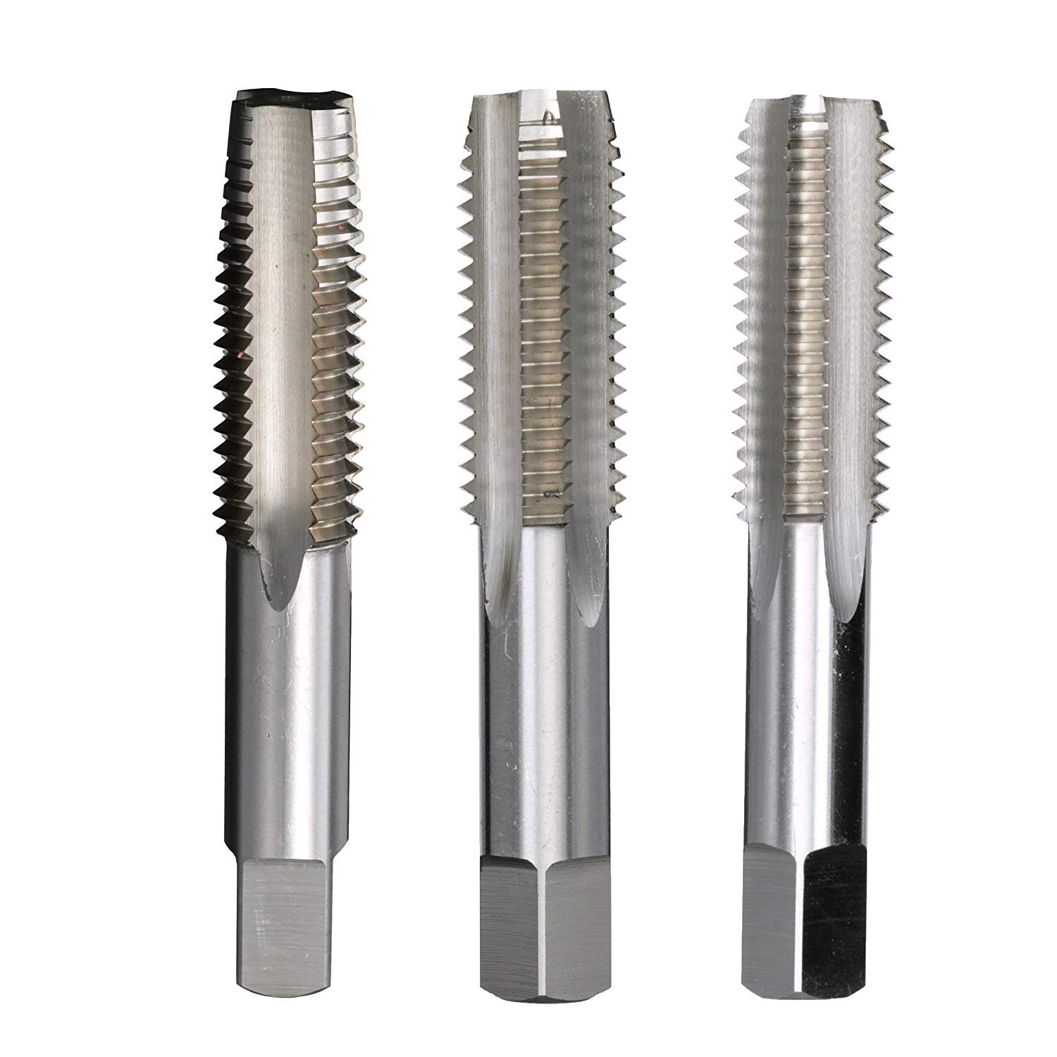 Drill America serie TA macho de roscar manual de acero de alta velocidad (#0-80 – 1-12″, m3 – m24, ajuste, conecte, llegue hasta el fondo y