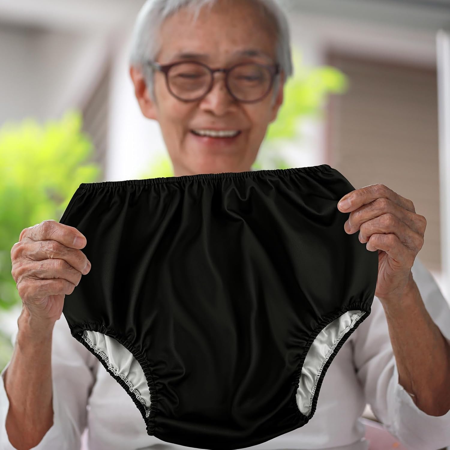 Panitay 8 piezas de ropa interior a prueba de fugas para adultos para incontinencia, grande, negro, unisex, adultos, hombres