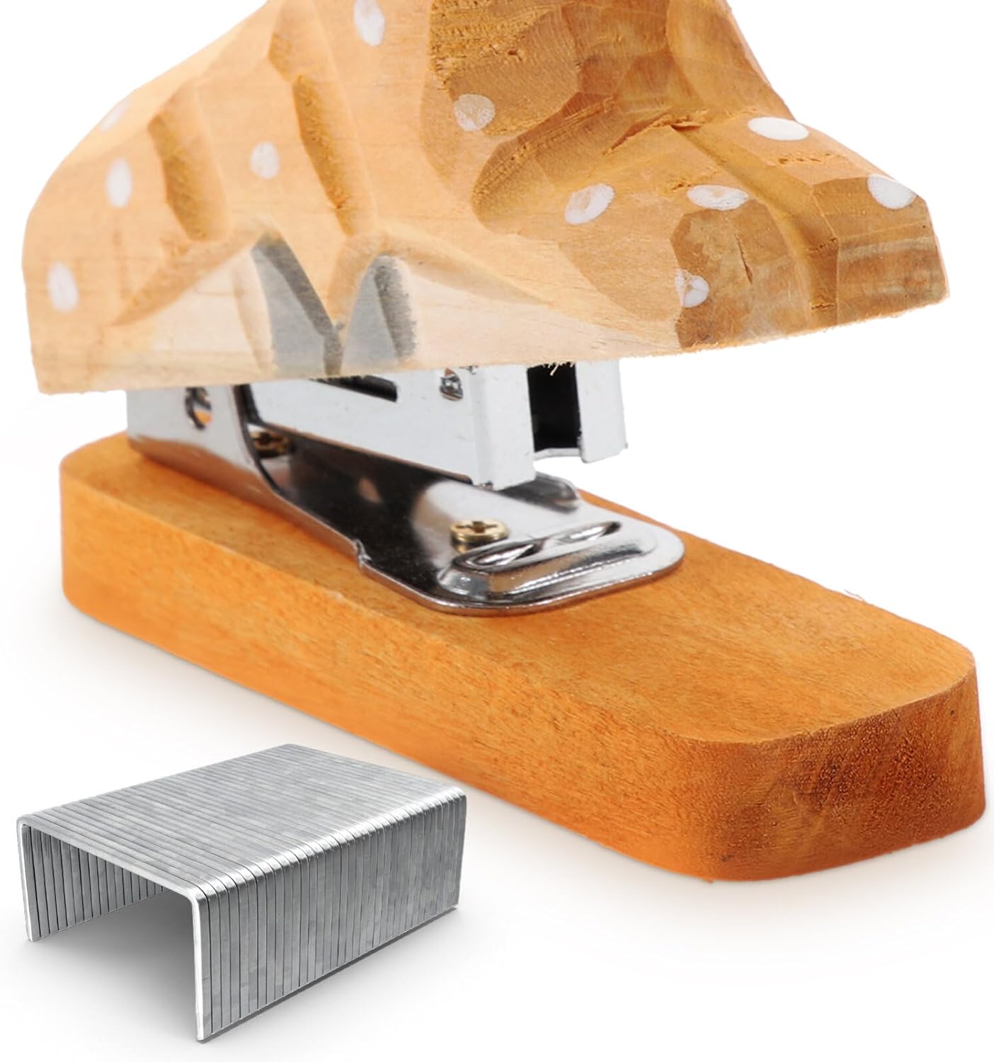 NUOBESTY Engrapadora de animales, engrapadora divertida para el hogar, suministros de escritorio para mujeres, grapadora de folletos de oficina,