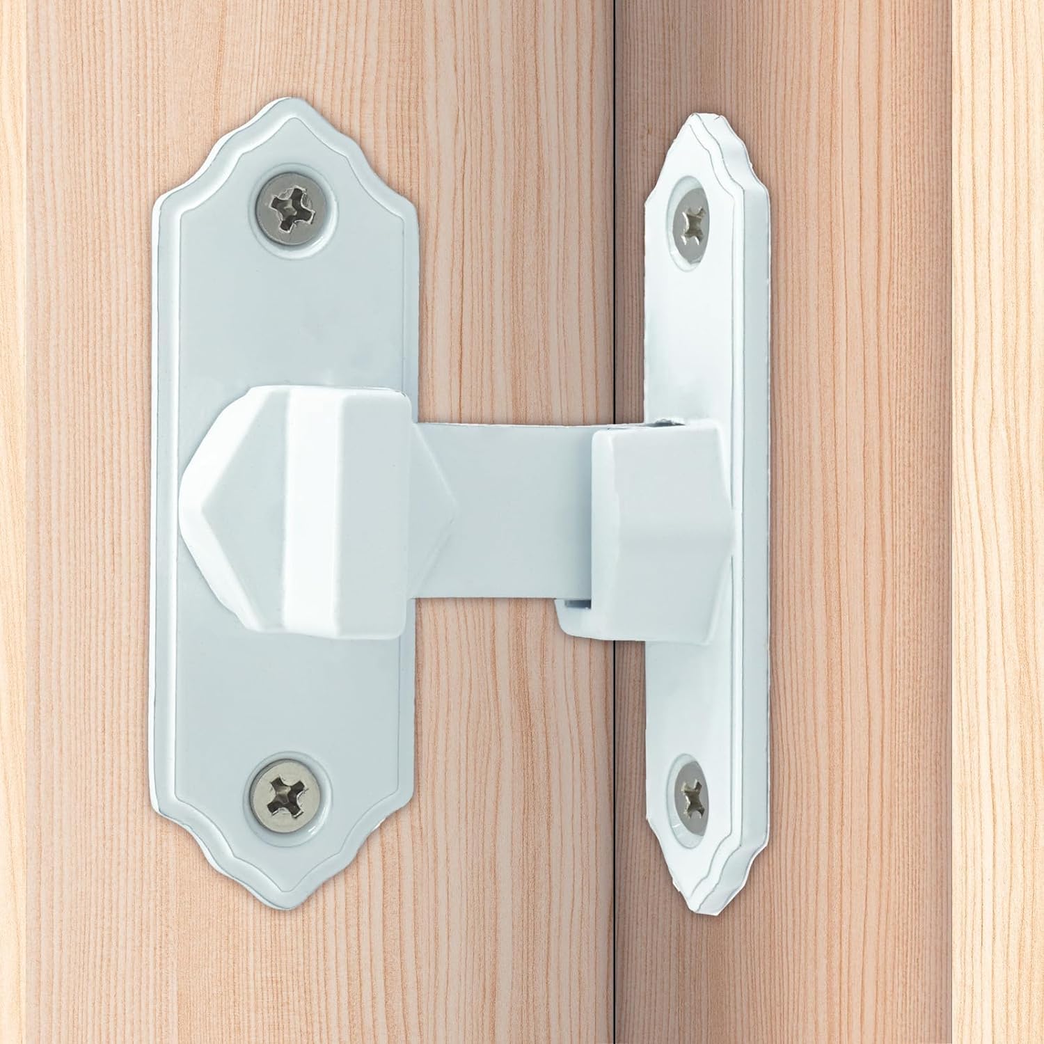 Cerradura de puerta de garaje abatible de 90 grados, cerradura de puerta de ángulo recto para puertas de garaje, puertas de mascotas, baños,