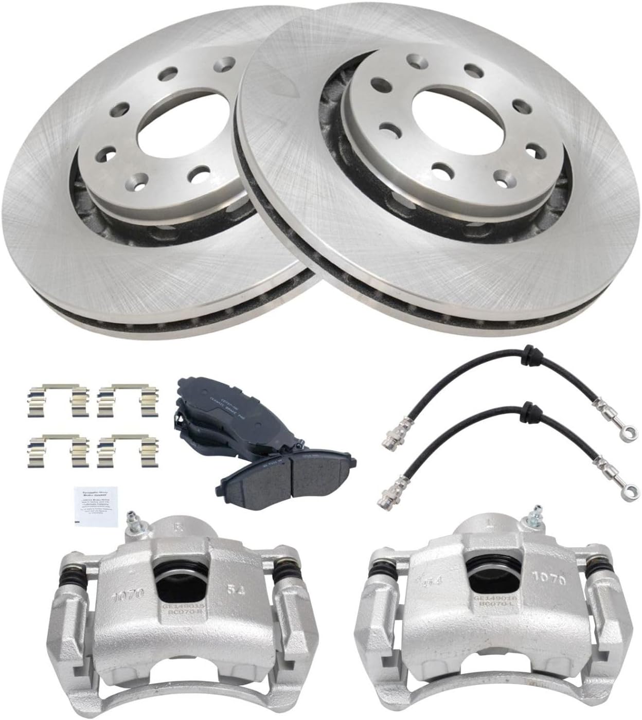 Front Brake Pad & Rotor Kit Compatible with 2004-2011 Chevrolet Aveo Aveo5 2009 Pontiac G3