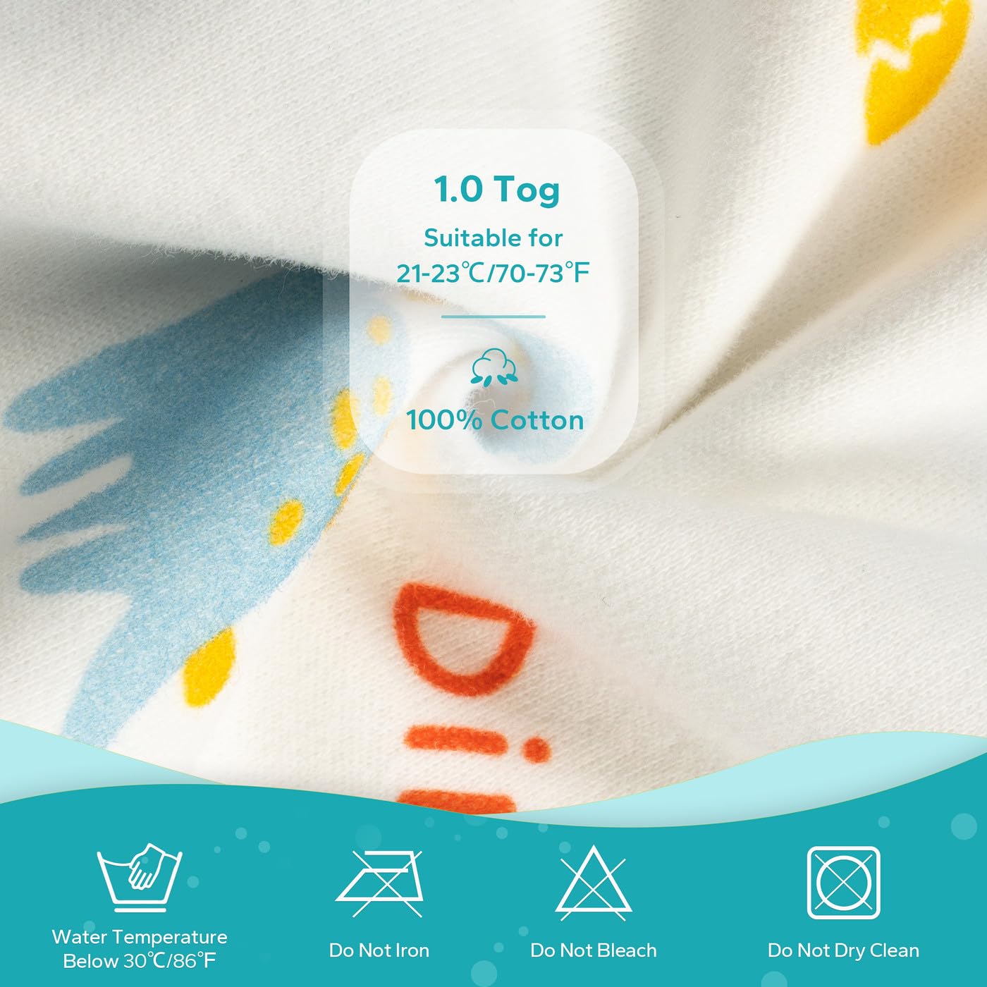 ZIGJOY Saco de transición para bebé, con cierre de 2 vías, 100% algodón, para dormir mejor, 1.0 TOG, dinosaurio, 0-3 meses
