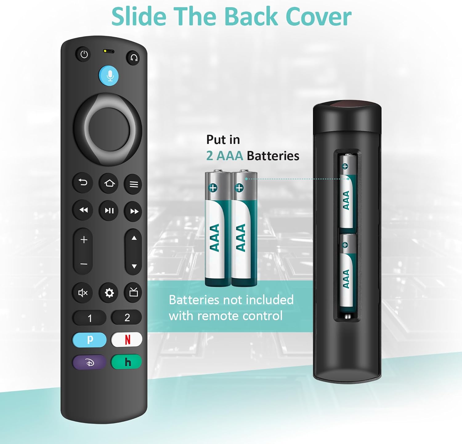 Control remoto de voz de repuesto para Fire-TV-StickTV Cube y compatible con todos los televisores inteligentes InsigniaToshibaPioneer AMZ Fires