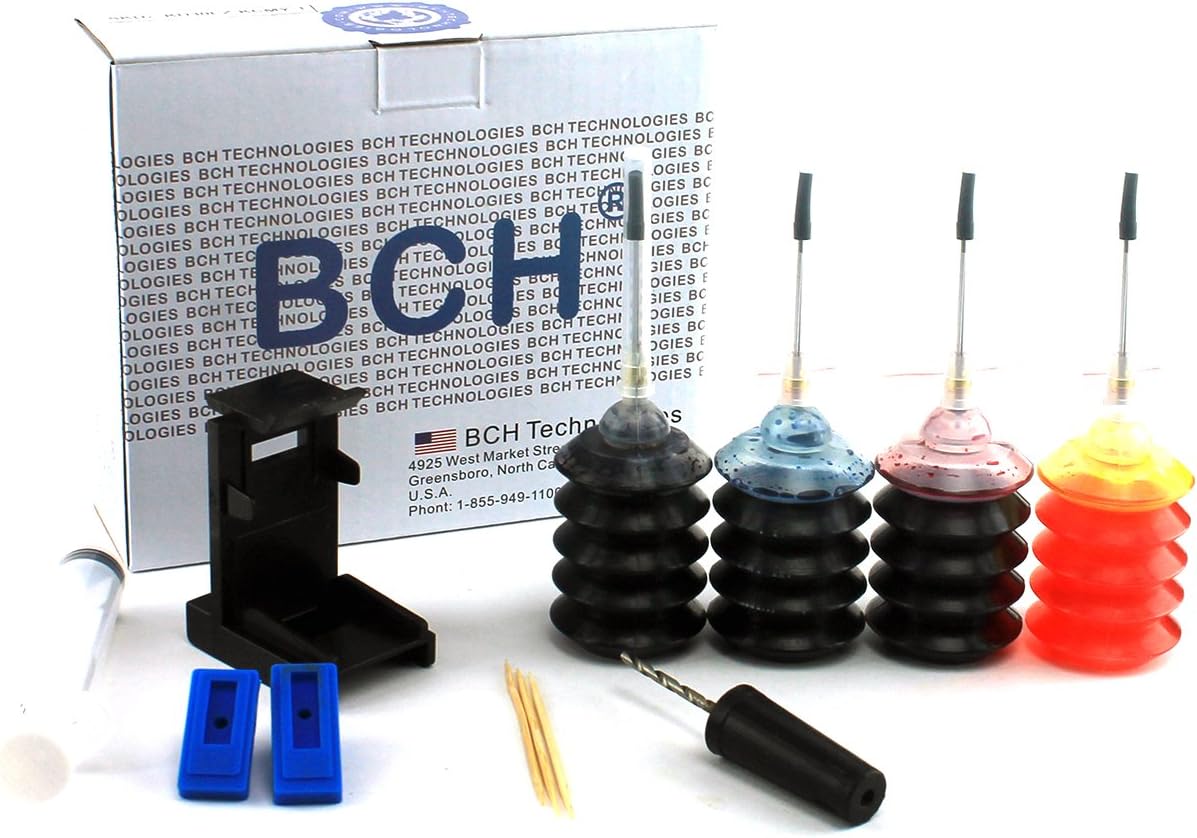 BCH EZ30-T – Kit de recarga de tinta para cartuchos de impresora de inyección de tinta PG-260 CL-261 TS5320PG-240 CL-241 – Kit de primer