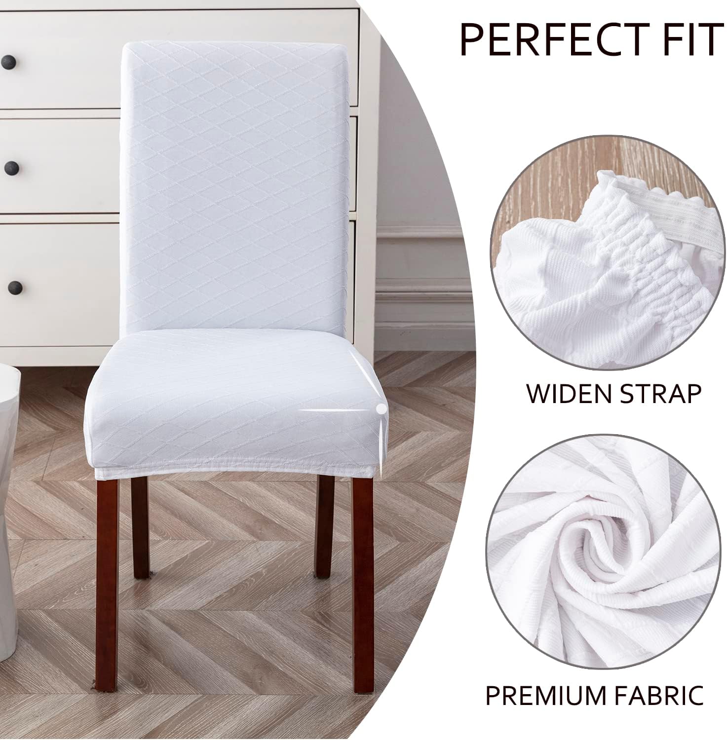 XUANZYANG Paquete de 2 fundas protectoras para sillas de comedor, elásticas, impermeables, extraíbles, lavables, para hotel, comedor, ceremonia,