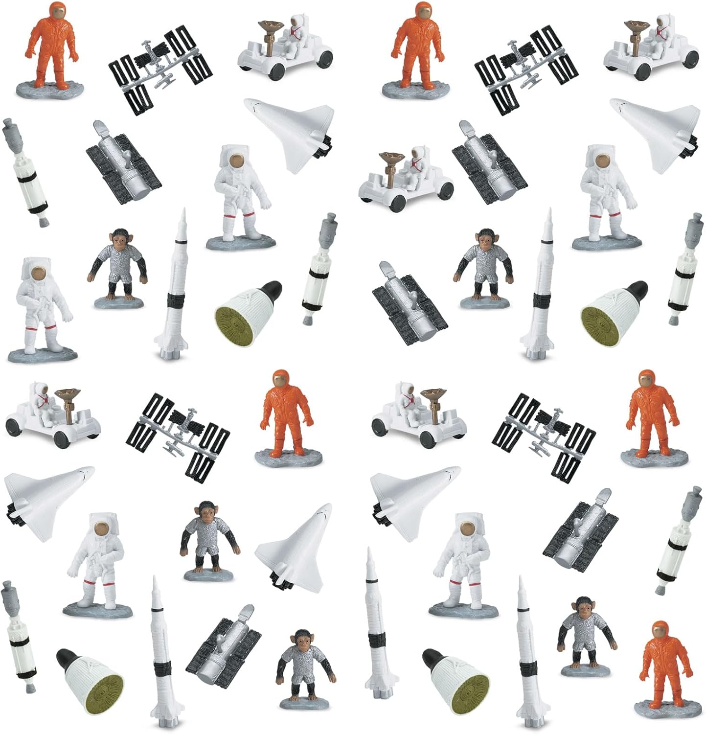 Safari Ltd. Space Bulk Bag – Juego de juguetes de exploración espacial – Colección de 48 piezas para niños, niñas y niños a partir de 3 años