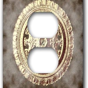 3dRose lsp_31802_6 – Cubierta de salida de fondo de damasco, color dorado envejecido 3dRose lsp_31802_6 – Cubierta de salida de fondo de damasco, color dorado envejecido