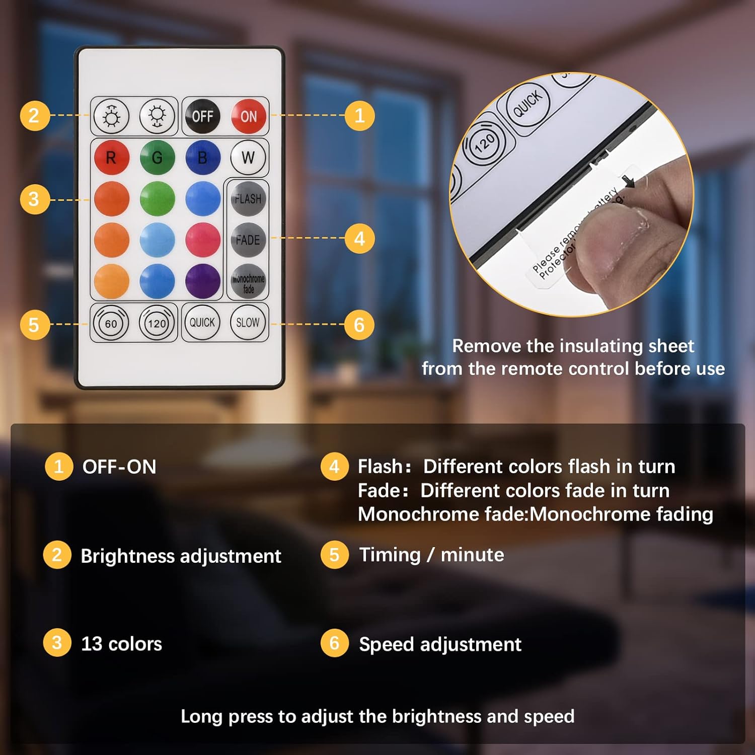 NARUNDREN Puck Lights with Remote,13 Colors Changeable LED Under Cabinet Lighting Push Lights, Battery Powered Closet Lights,Timer Stick on Lights