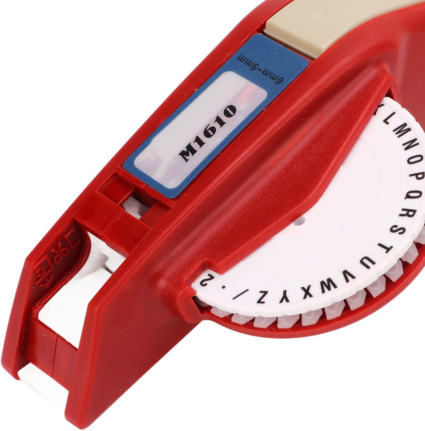Impresora de etiquetas en relieve, impresora manual de etiquetas ABS de alta calidad, letras de números claras fuertes y duraderas para oficina,