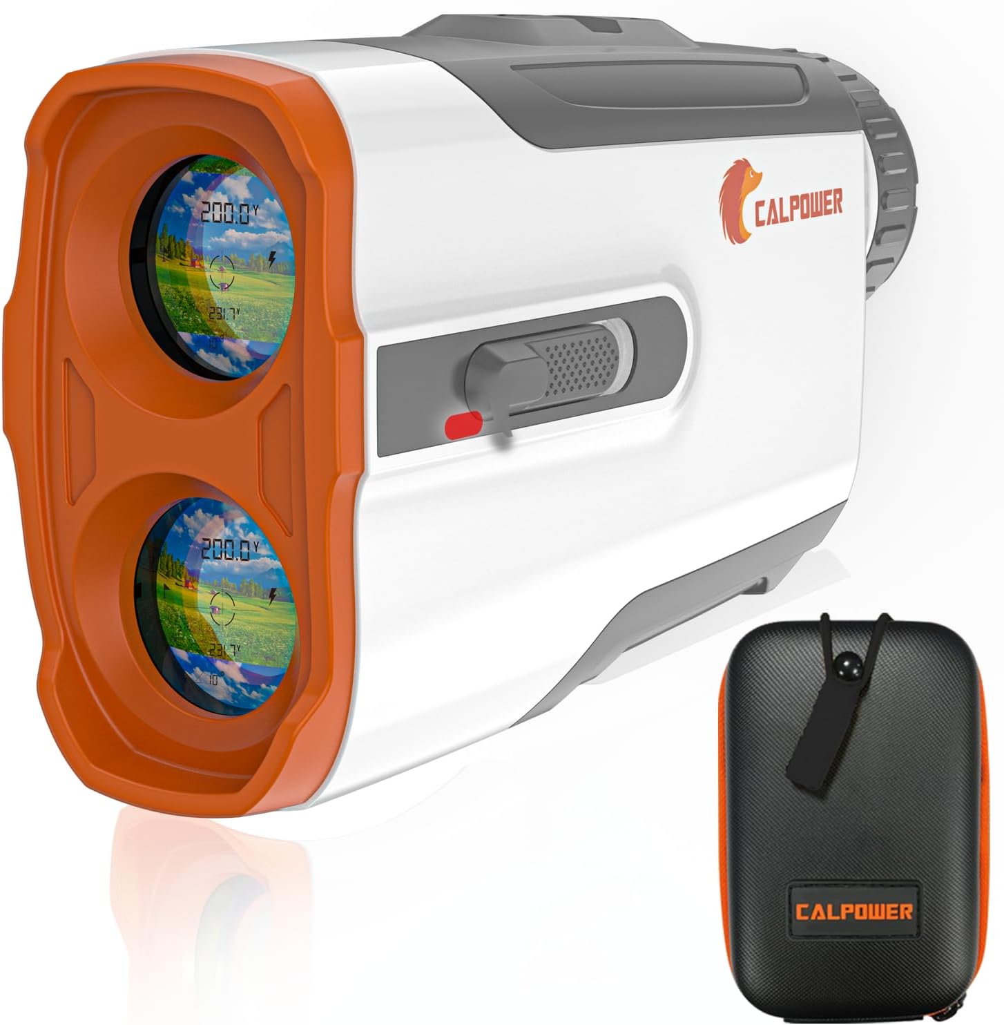 CALPOWER Telémetro de golf con pendiente  Aumento 7X 1100 yardas, telémetro de golf láser impermeable con imán  Bloqueo de bandera vibración